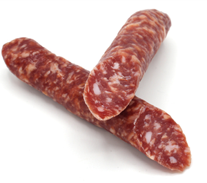 Subliem droge worst met knoflook